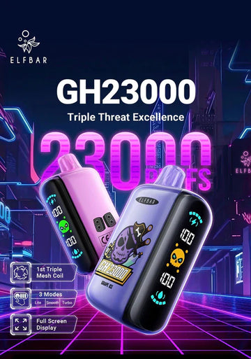 ELF BAR GH 23000 PUFFS  DISPOSABLE VAPE